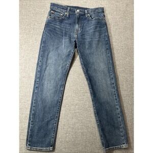 Levis 502 Jeans Mens 30x28 Blue Premium Tapered Fit Stretch Classic Denim Big E